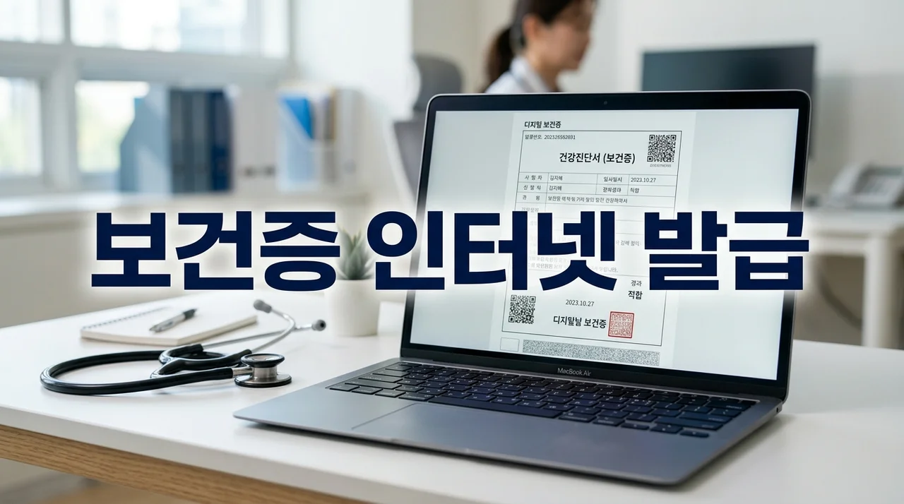 보건증 인터넷 발급 방법 및 PDF 저장 가이드: 1분 만에 해결