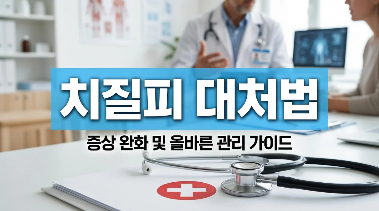 치질피 뚝뚝 떨어질 때 원인과 증상별 대처법 완벽 가이드