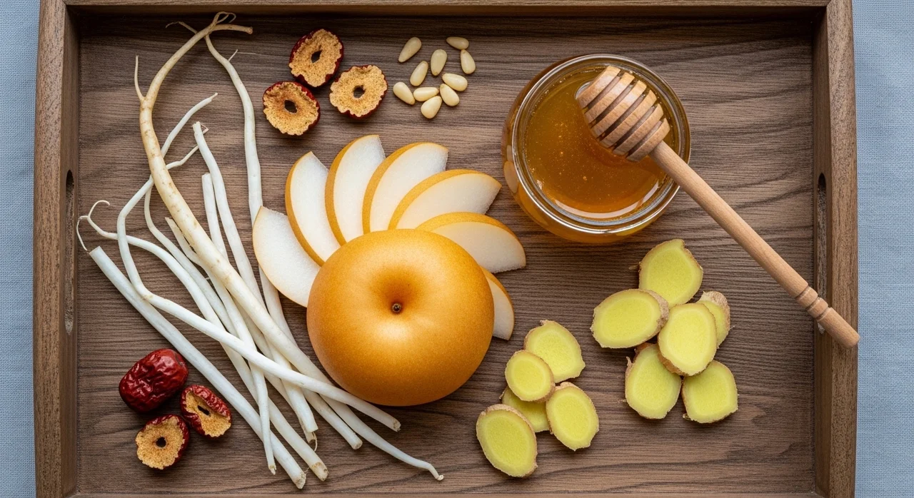 목감기에 좋은 음식과 차 베스트 5