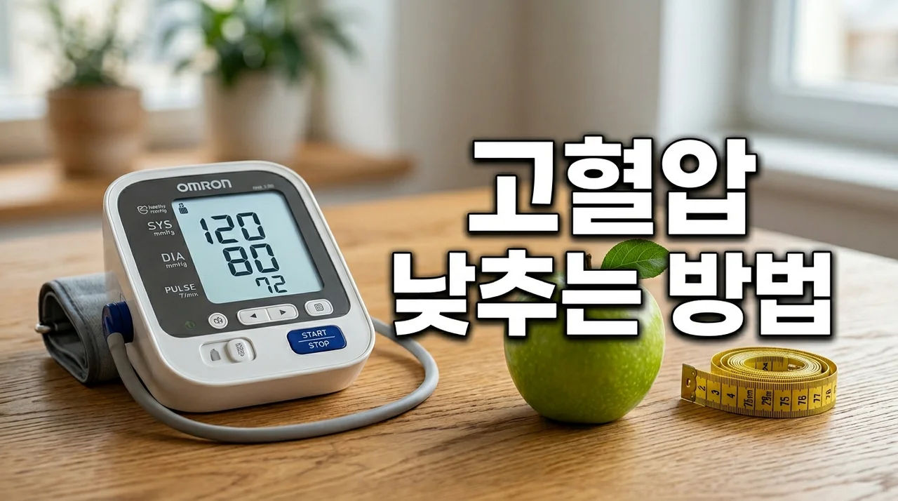 고혈압 낮추는 방법 8가지: 약 없이 혈압 정상 수치 만드는 법