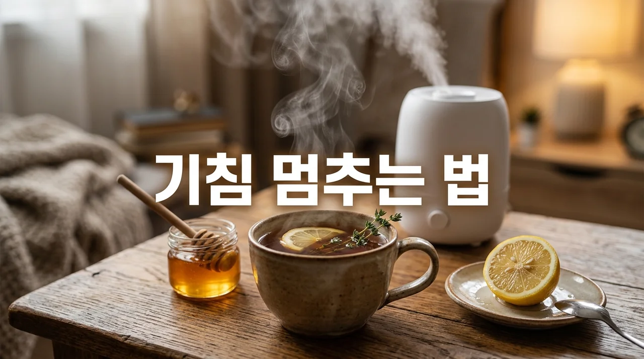 기침 멈추는법 7가지: 마른 기침부터 가래까지 즉각 완화 가이드