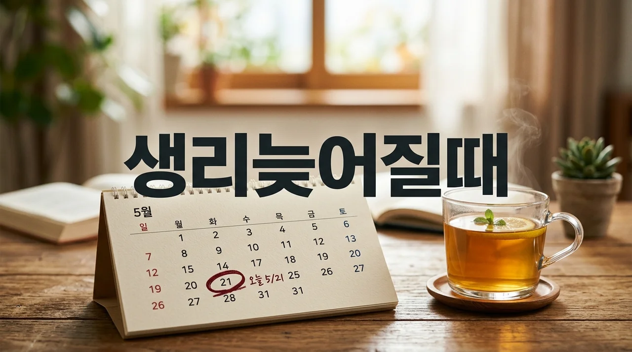 생리늦어질때 임신 아닐 때 원인 5가지와 대처법 완벽 정리