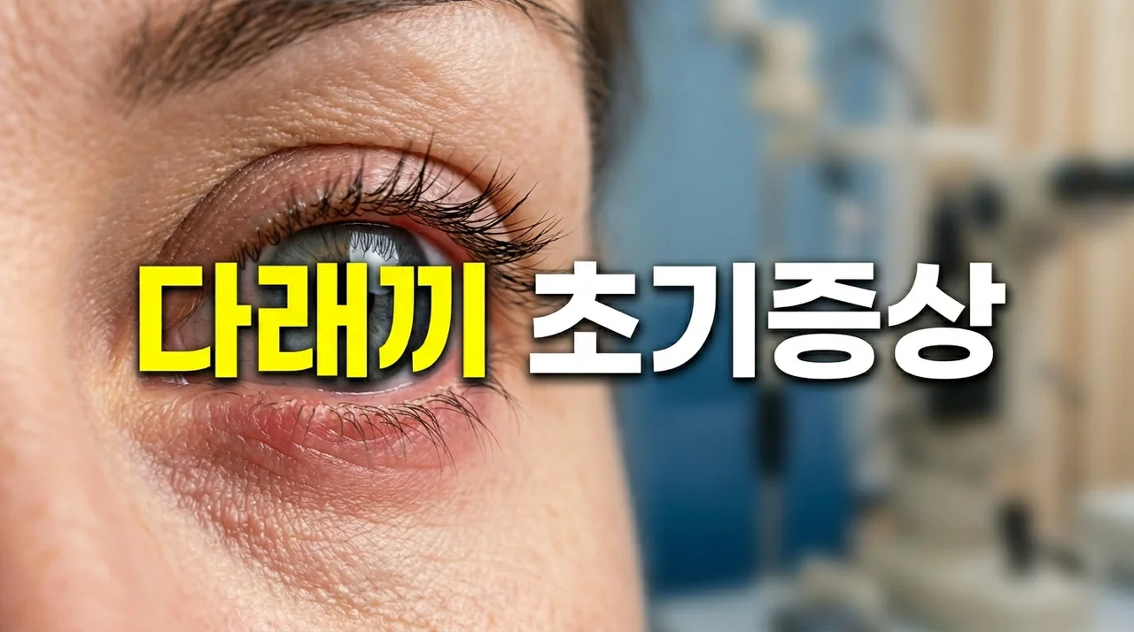 다래끼 초기증상 빨리 낫는법! 안약 효과와 전염성 완벽 정리