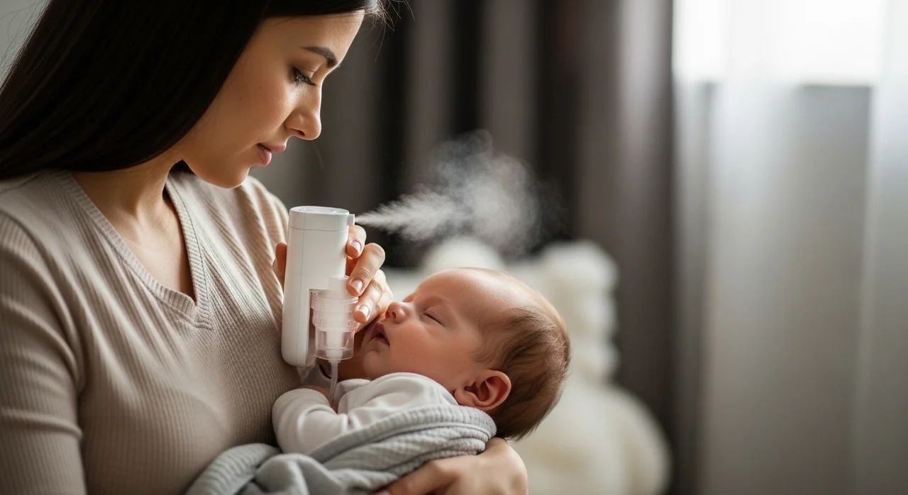 아기 기침과 코막힘 관리를 위한 네블라이저 활용법