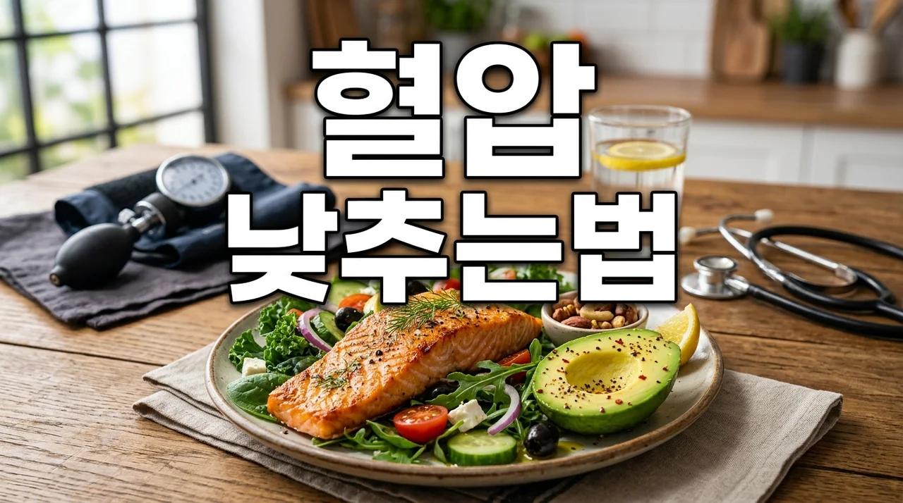 혈압 낮추는법 7가지: 약 없이 고혈압 수치 내리는 생활 습관과 음식 가이드