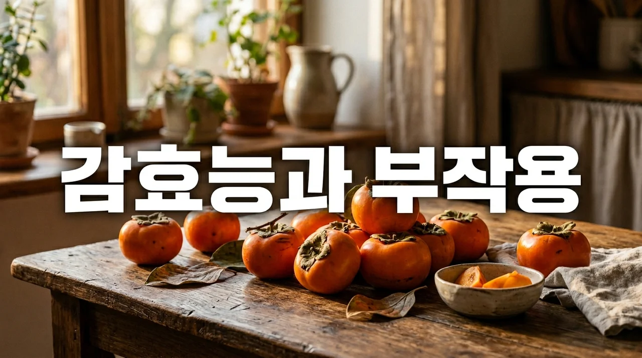 감효능 7가지와 단감 곶감의 차이점, 부작용 및 혈당 관리 꿀팁