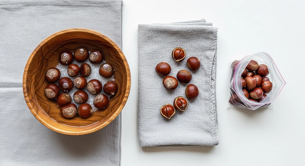 신선함을 유지하는 밤 보관법