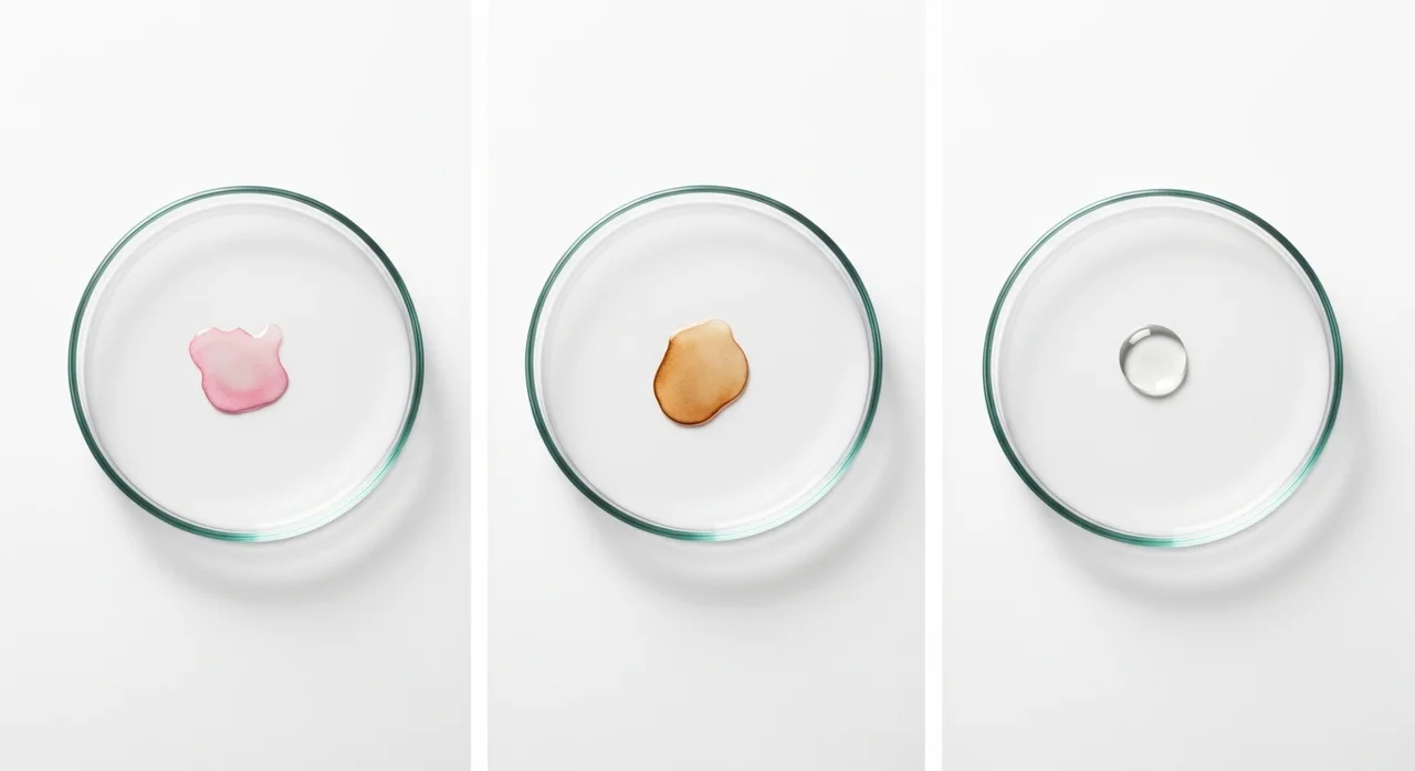 착상냉의 외형적 특징: 색깔과 점도