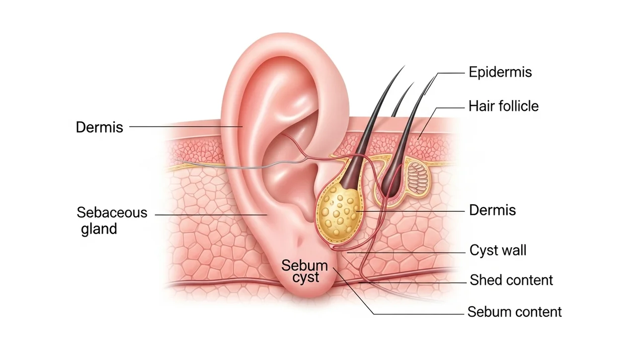 갑자기 만져지는 귓볼 몽우리, 정체가 무엇일까?