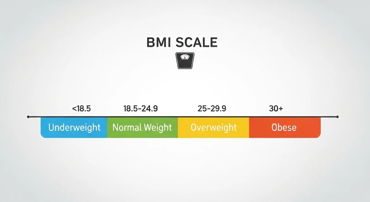 BMI 지수와 비만도 판정 기준