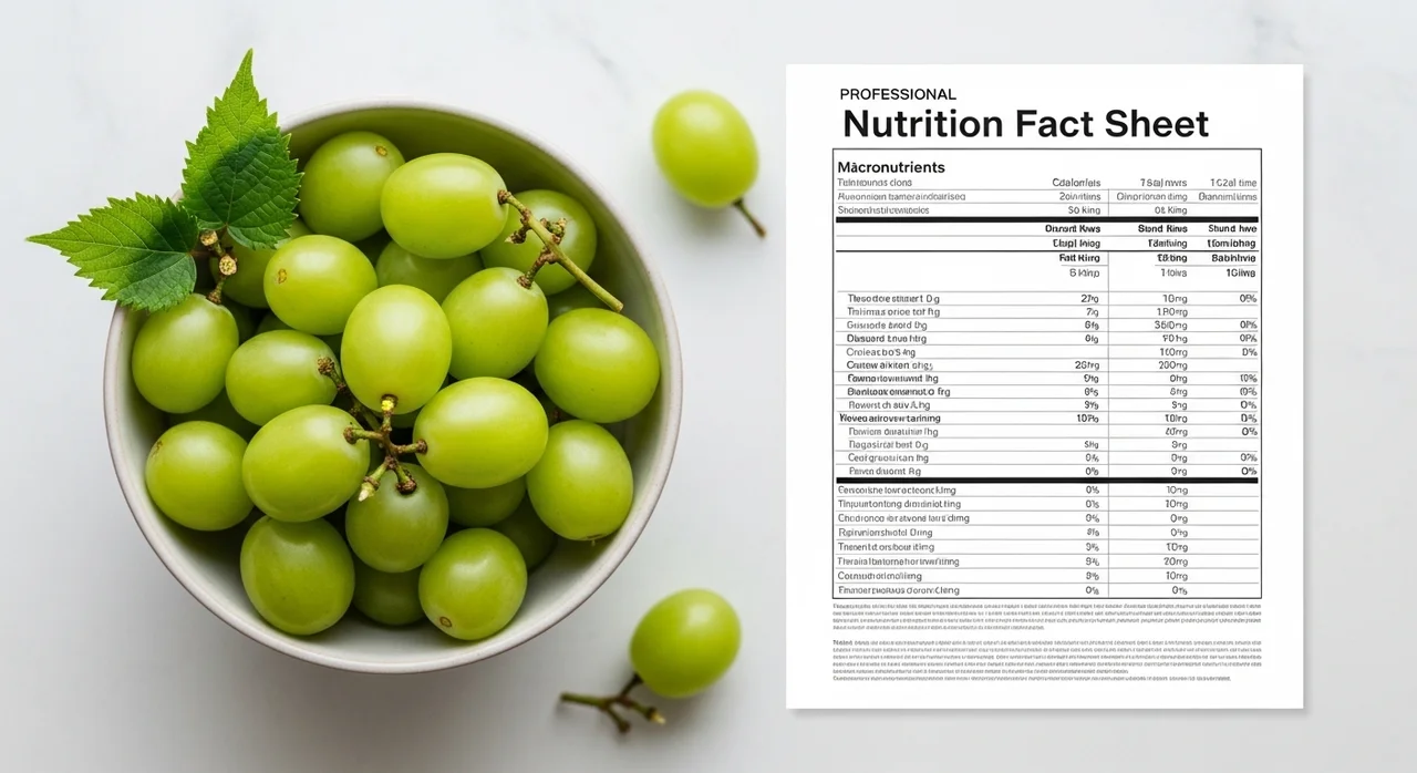 샤인머스켓 칼로리와 영양 성분 분석