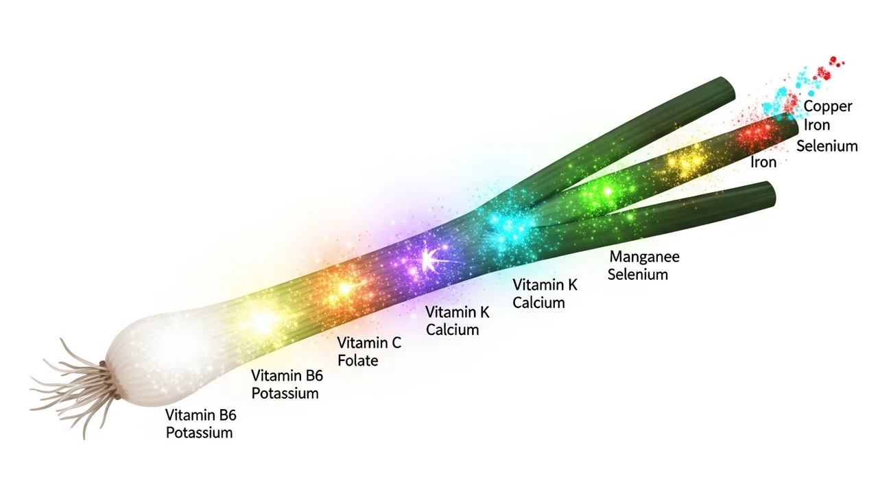 파에 들어있는 핵심 영양 성분 분석