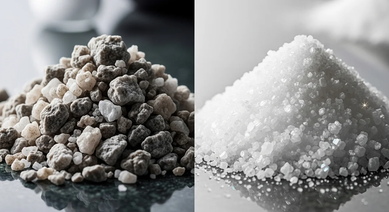 일반 천일염 vs 용융소금 전격 비교