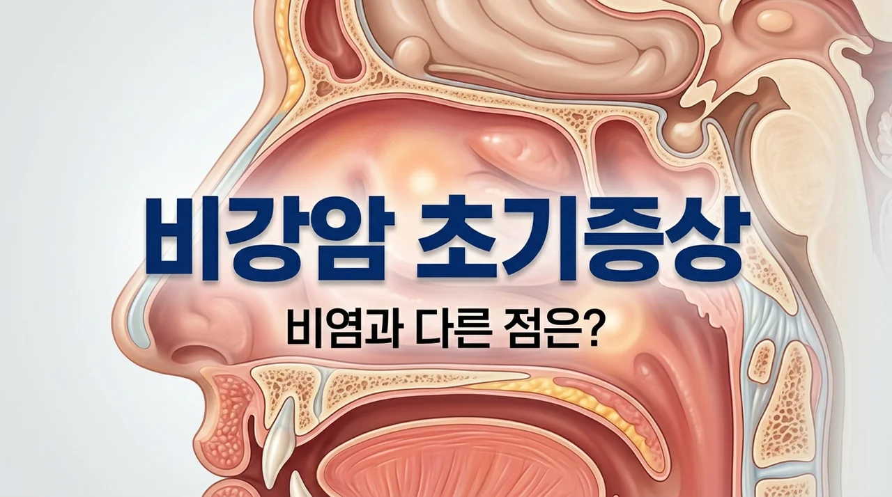 비강암 초기증상 5가지와 단순 비염 구분법 (완벽 정리)