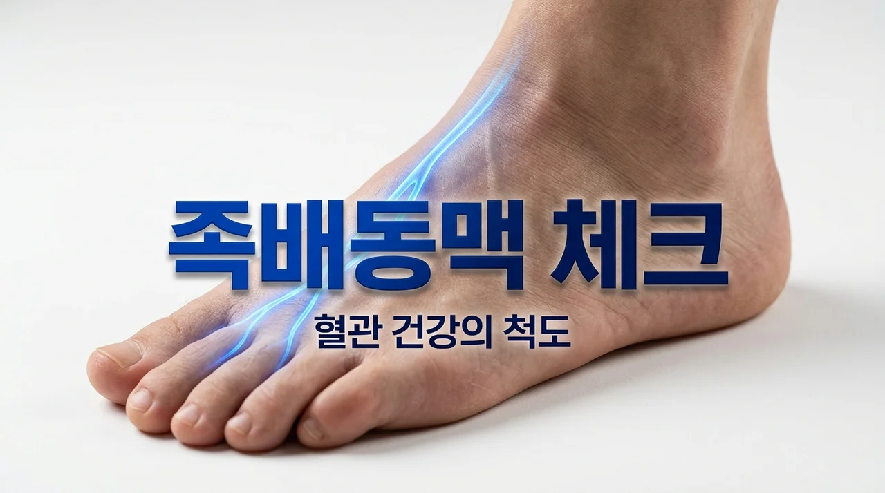 족배동맥 위치와 맥박 측정법: 내 혈관 건강 1분 만에 확인하는 꿀팁