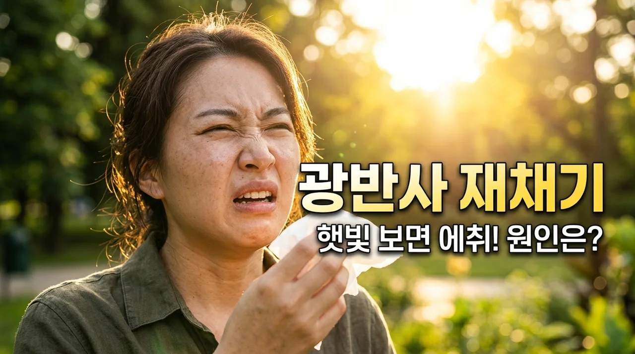 광반사재채기 원인과 유전, 햇빛 보면 에취? ACHOO 증후군 완벽 정리