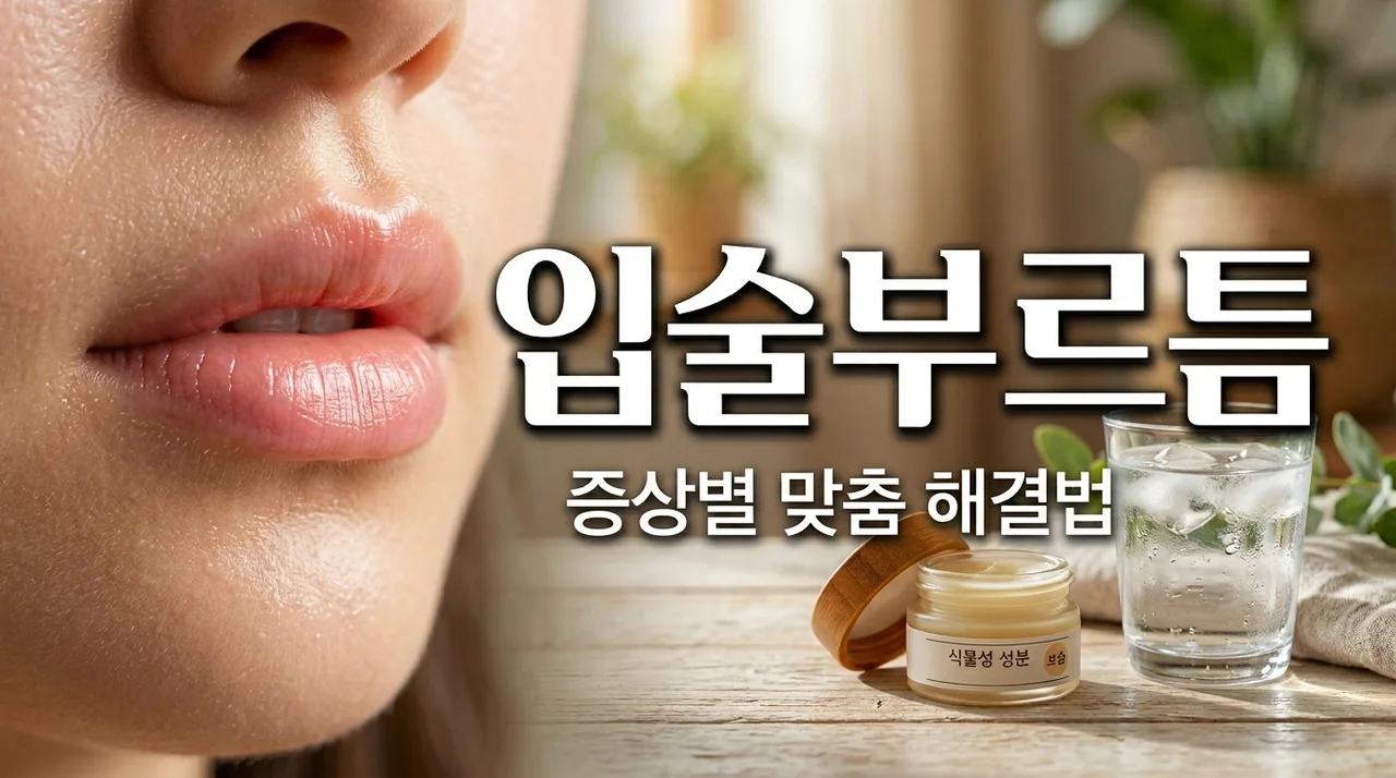 입술부르틈 해결법, 방치하면 구순염? 증상별 연고 및 관리 꿀팁