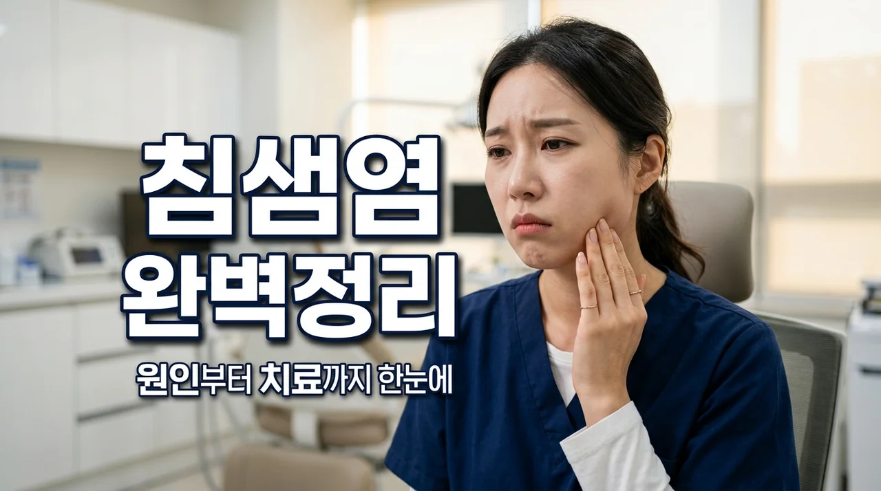 침샘염 원인과 증상 5가지, 턱 밑 통증·붓기 해결하는 방법 총정리