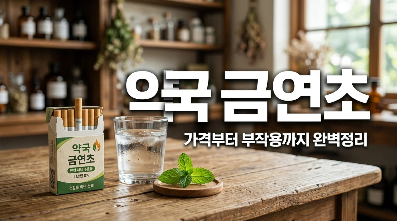 약국금연초 가격 효과 부작용 총정리! 실패 없는 금연 보조제 선택법