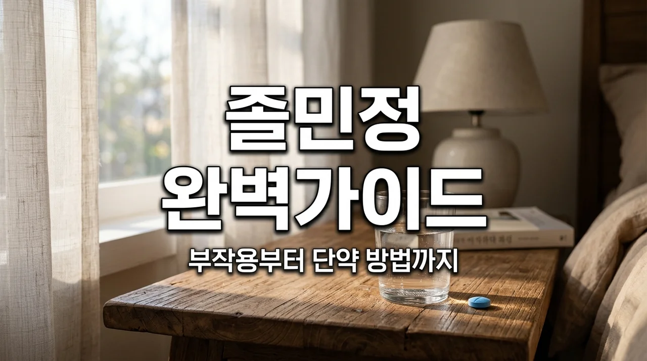 졸민정 부작용과 복용법, 졸피뎀 차이점 및 안전한 단약 가이드