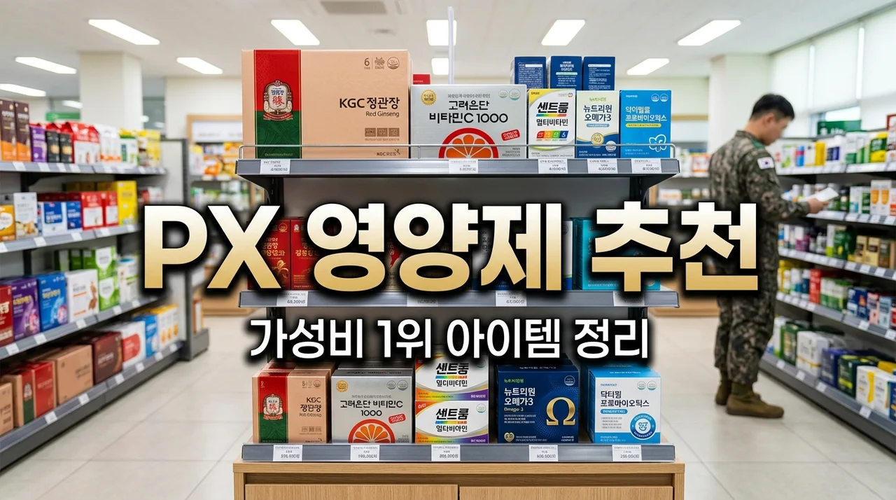 피엑스영양제 추천 리스트! 군마트 PX 가격부터 가성비 꿀템 정리