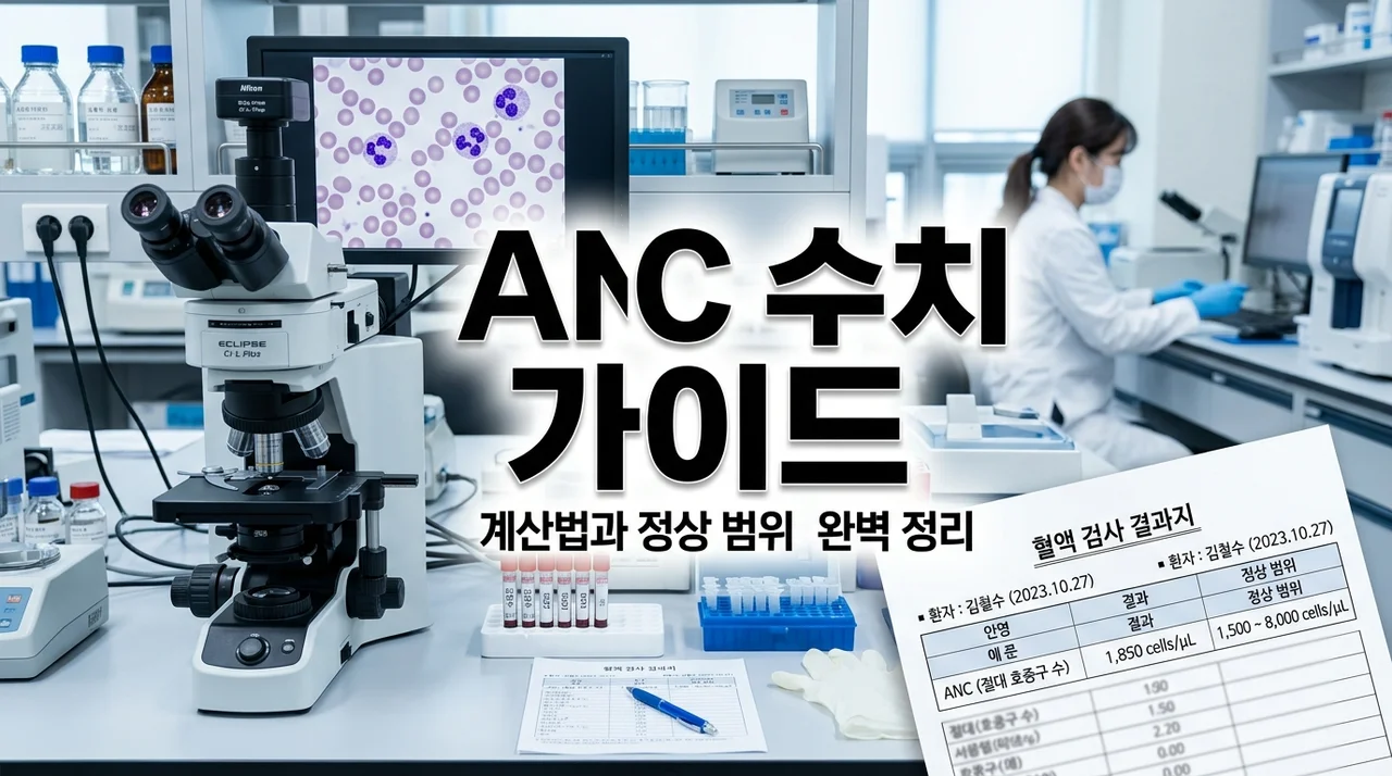 ANC 수치 계산법 및 정상 범위 가이드: 낮을 때 관리법 5가지