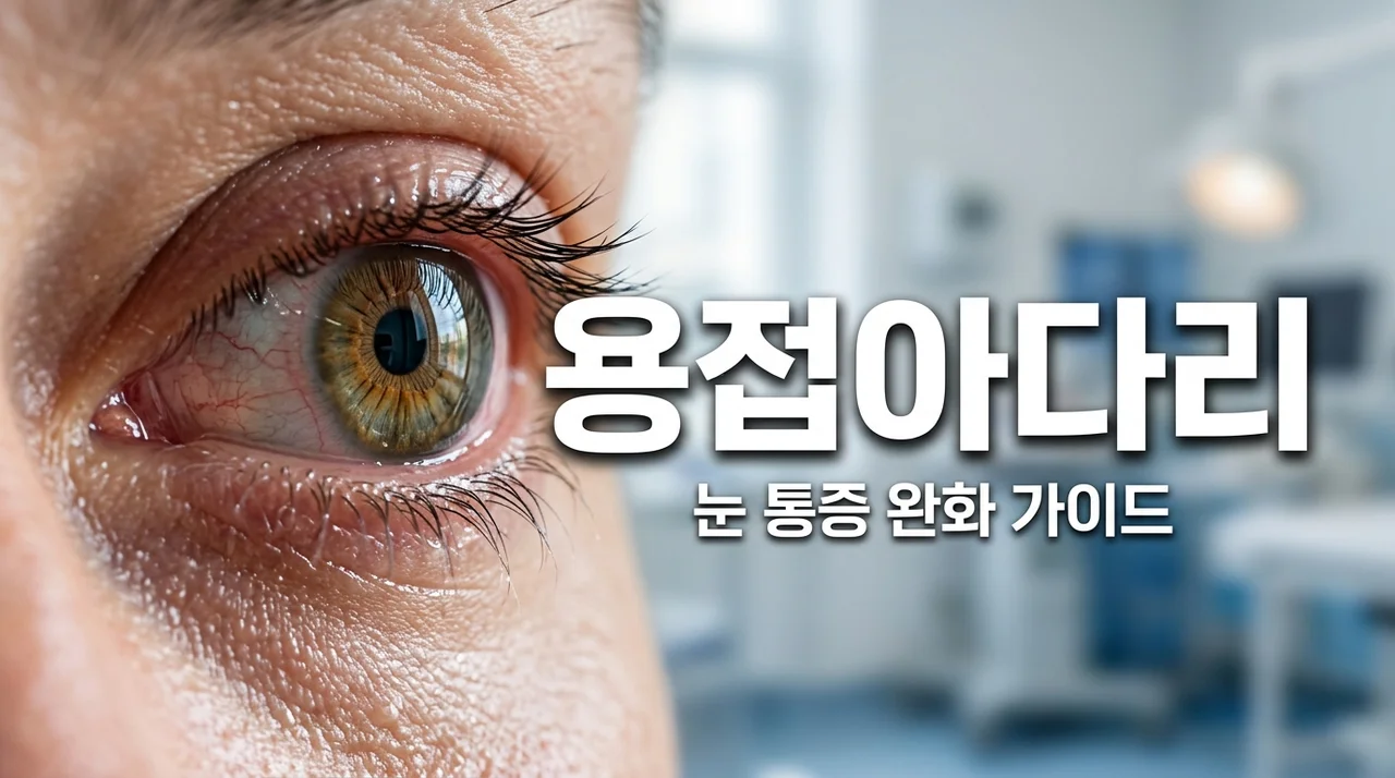 용접아다리 증상 눈 통증 완화법: 안약 추천 및 응급 처치 가이드