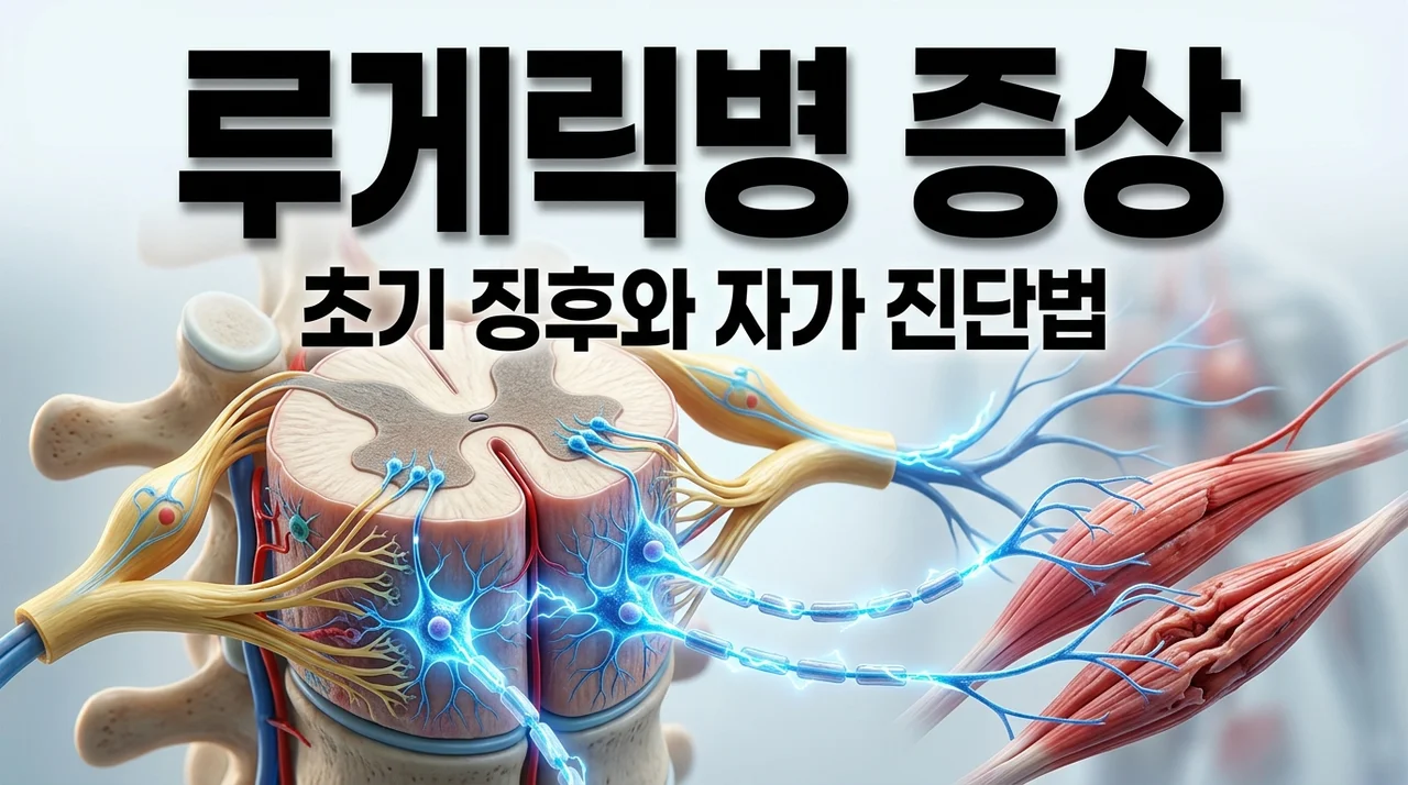 루게릭병 증상 초기 징후 5가지와 자가 진단법: 원인과 수명까지