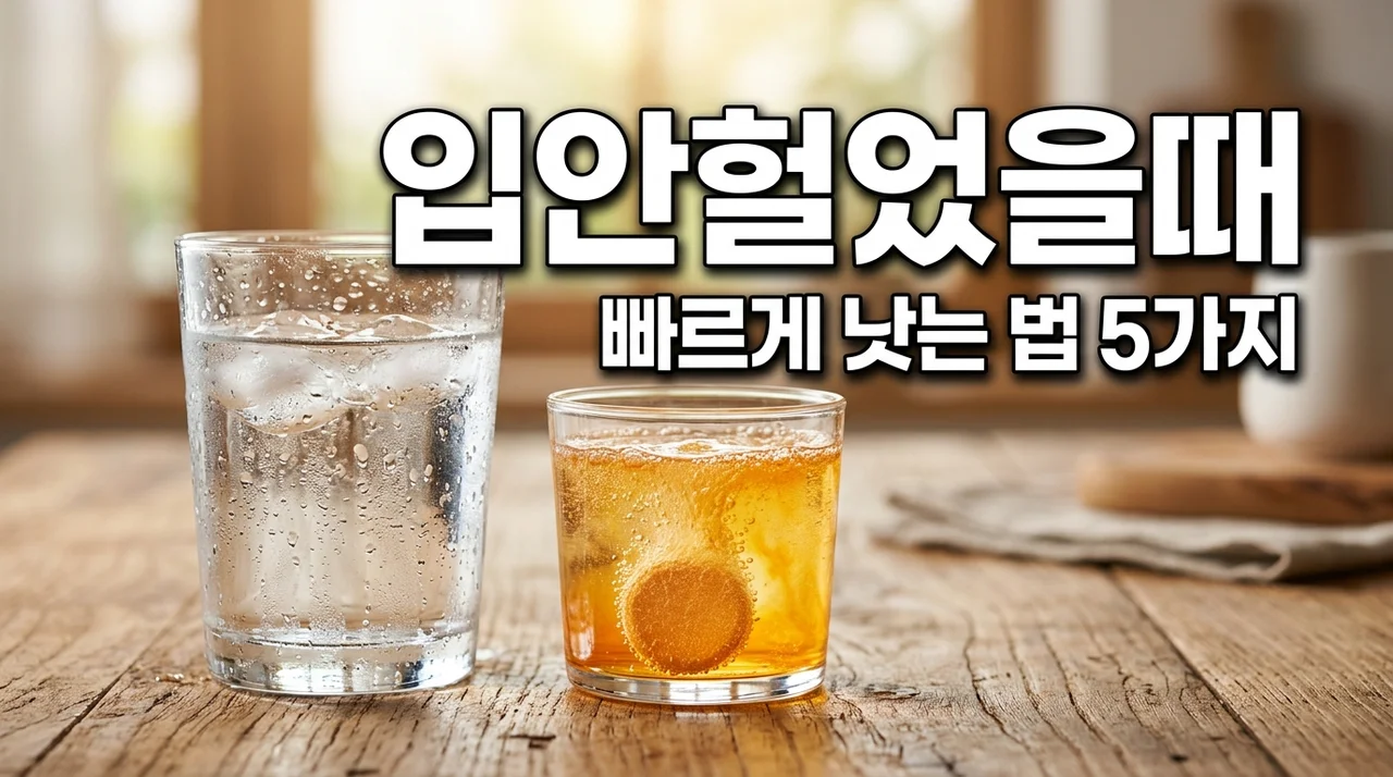 입안헐었을때 빨리 낫는 법 5가지! 원인과 연고 추천 총정리
