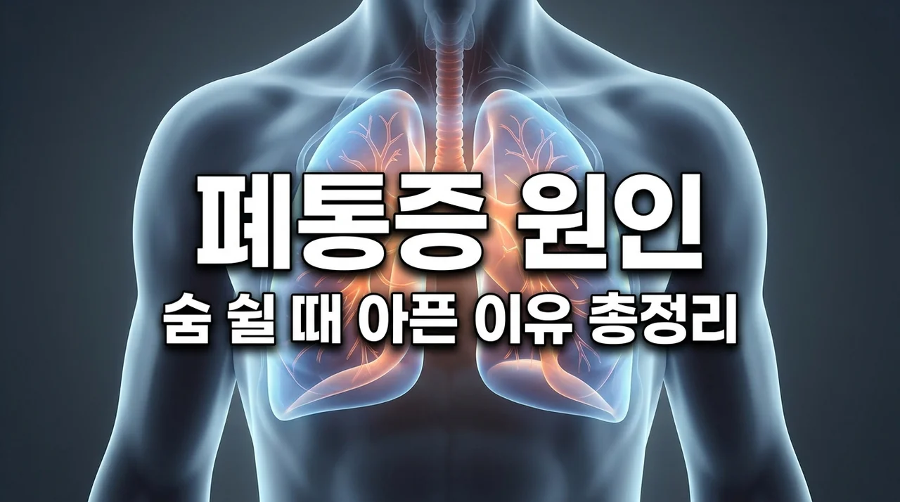 폐통증 원인 7가지 | 숨 쉴 때 가슴 아픈 이유와 대처법 완벽 정리