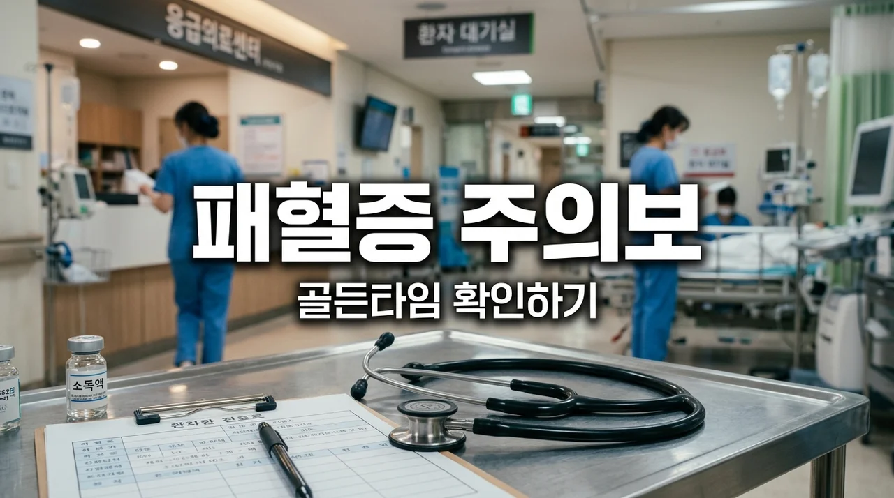 패혈증 증상 원인 및 초기 증상 3가지! 골든타임 놓치면 위험해요