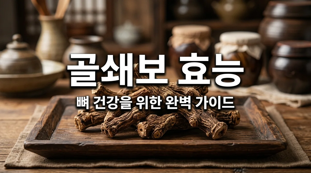 골쇄보 효능 7가지와 부작용, 뼈 건강을 위한 올바른 섭취법 총정리