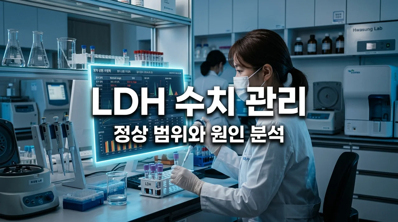 LDH수치 높으면 위험할까? 정상 범위와 원인별 관리법 완벽 정리