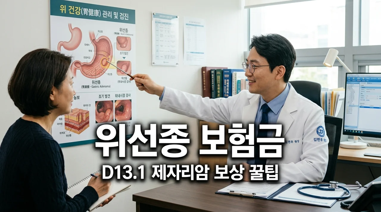 위선종 D13.1 보험금 청구 팁, 제자리암 보상 가능성 확인하세요