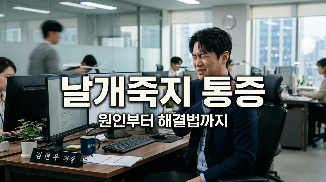 날개죽지통증 원인 5가지와 해결법! 담일까 목디스크일까?