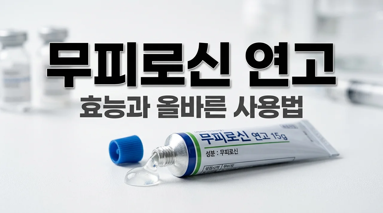 무피로신연고 효능과 에스로반 베아로반 차이, 10일 사용법 총정리