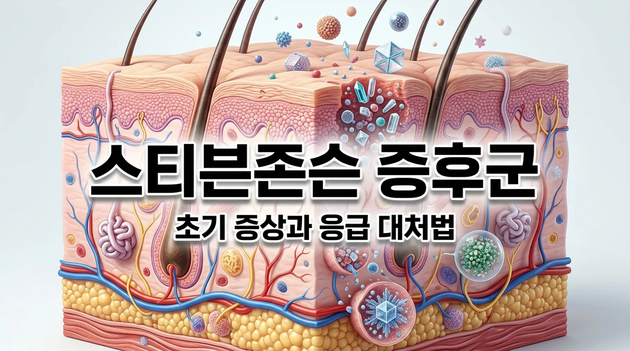 스티븐존슨증후군 증상 및 원인, 치사율 높은 약물 부작용 대처법