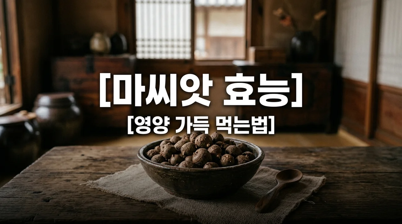 마씨앗 효능 먹는법 부작용 총정리: 마보다 영양이 4배인 이유