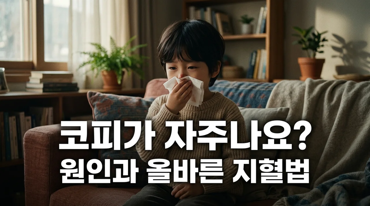 코피가 자주나요? 원인 5가지와 올바른 지혈 방법 총정리