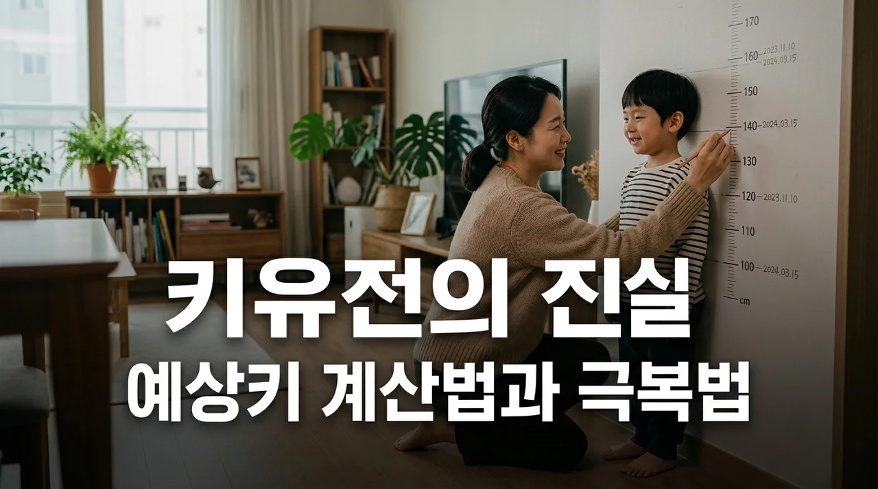 키유전 비율과 예상 키 계산법! 후천적 노력으로 10cm 더 키우는 법