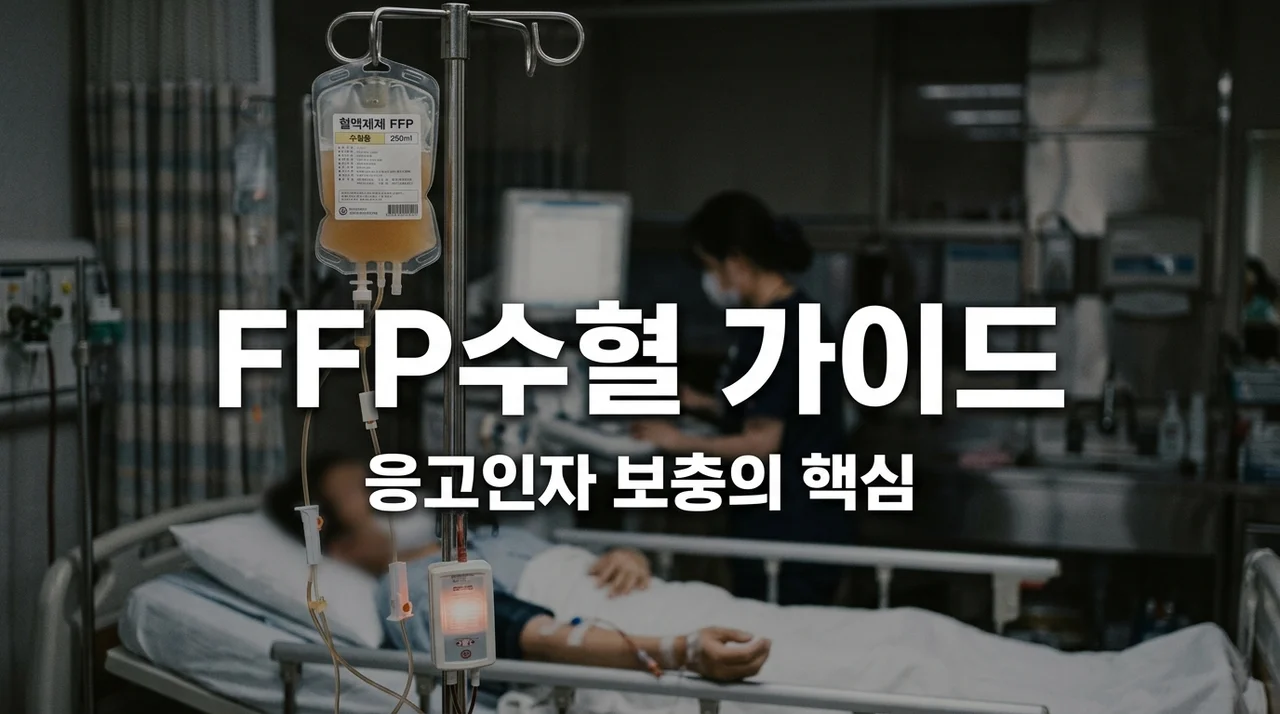 FFP수혈 목적과 주의사항, 응고인자 보충을 위한 핵심 가이드