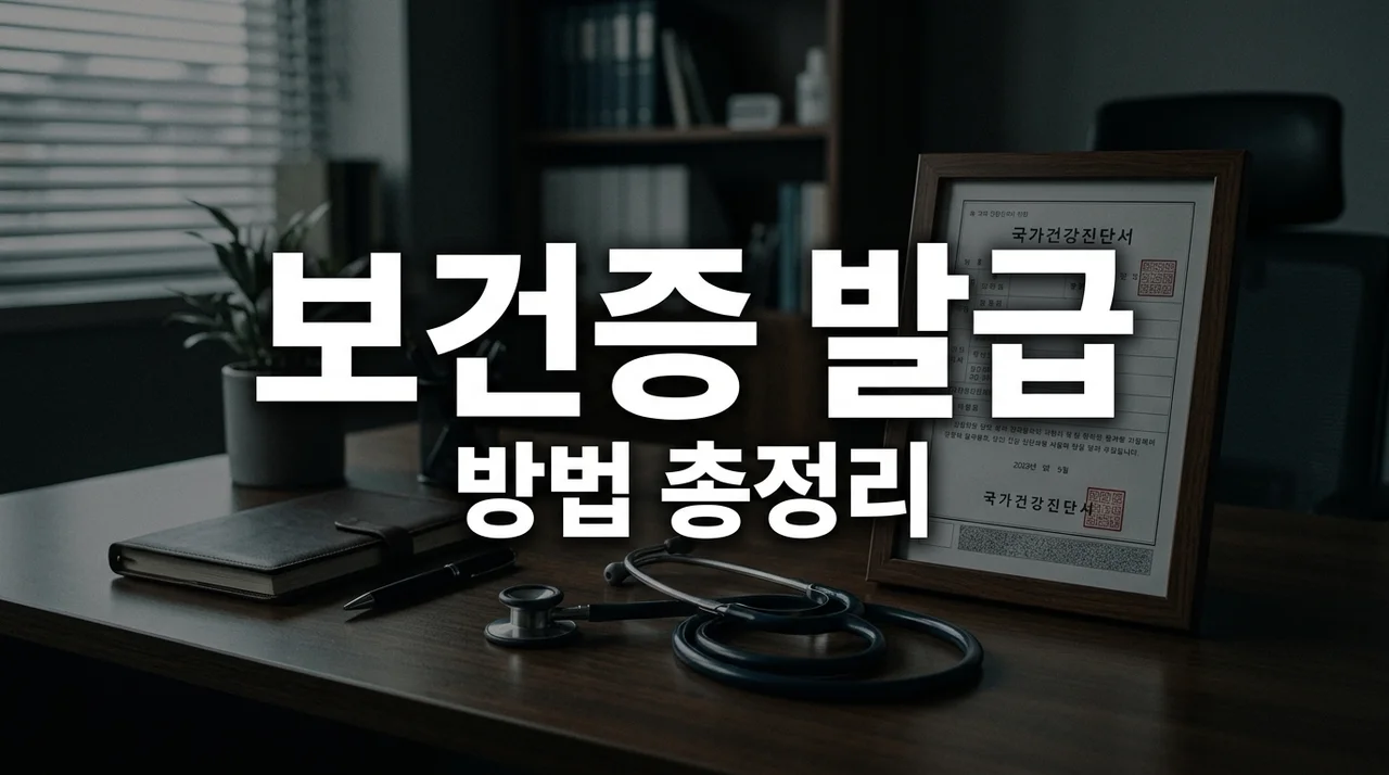 보건증 발급 방법 총정리: 비용 유효기간 인터넷 발급 1분 컷