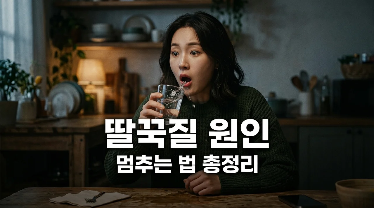 딸꾹질 원인 5가지와 빨리 멈추는 법! 계속될 때 의심 질환 총정리