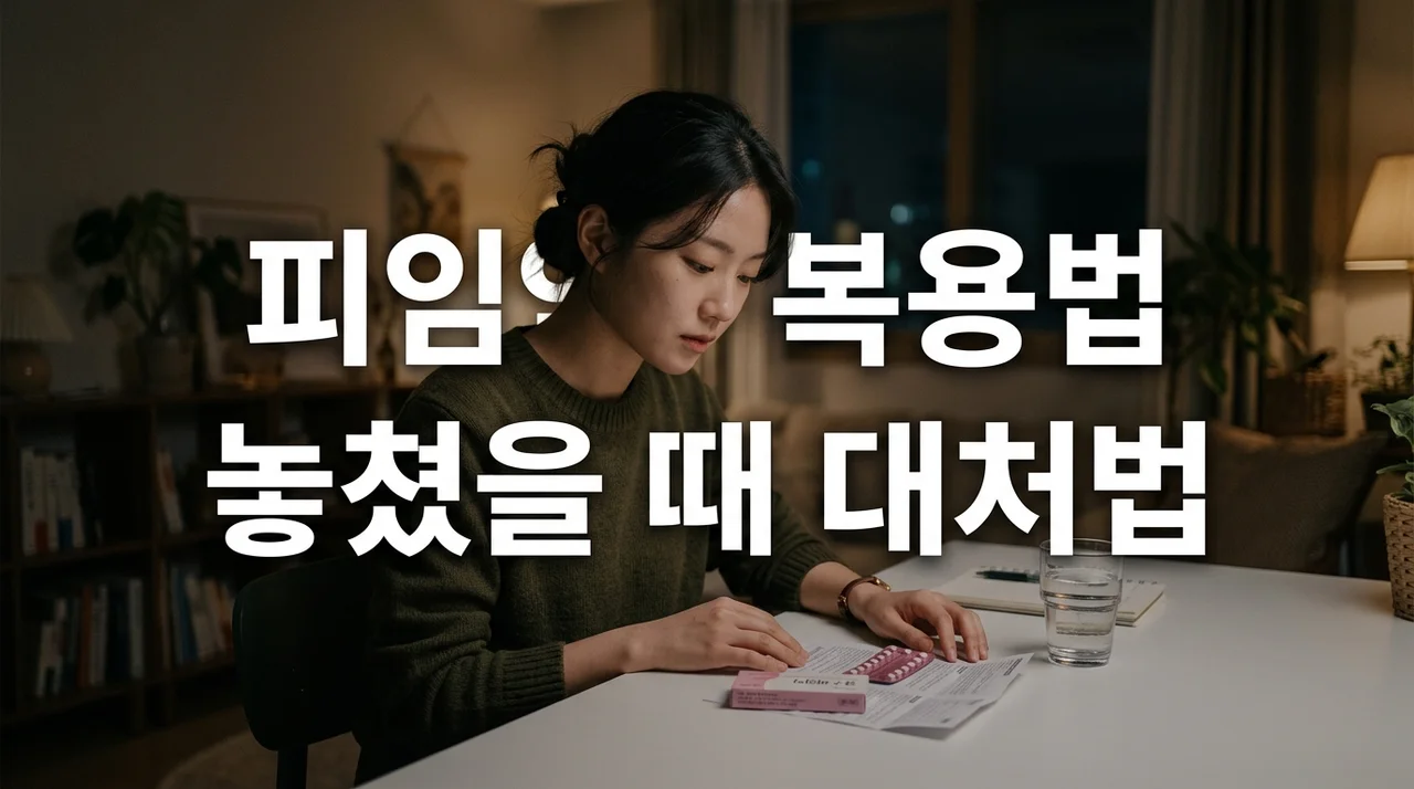 경구피임약복용법 완벽 가이드: 시작 시기부터 놓쳤을 때 대처법까지