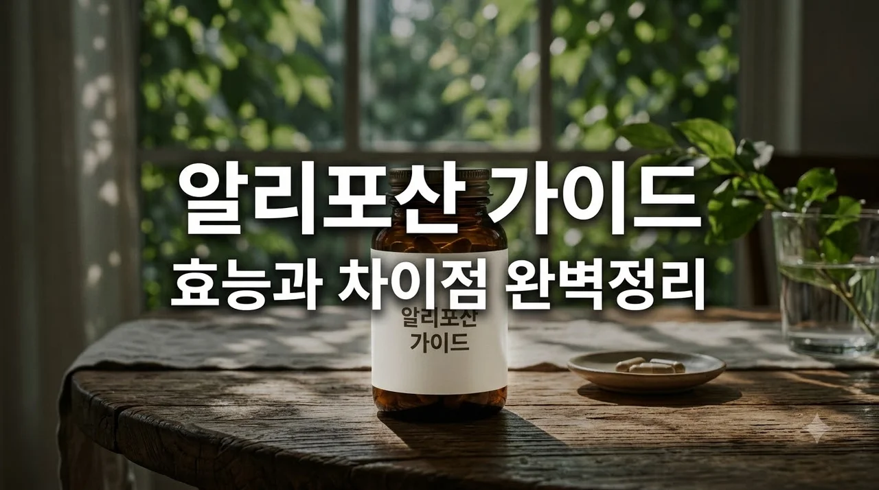 알리포산 효능 추천 및 알파리포산 차이점 흡수율 높이는 복용법 정리