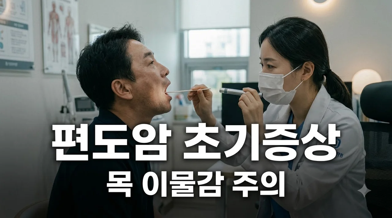 편도암 초기증상 5가지와 편도염 차이점 총정리 (목 이물감 주의)