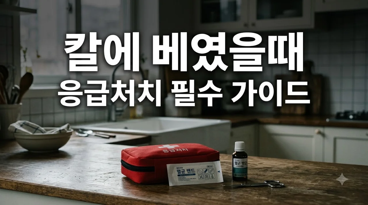 칼에 베였을때 당황하지 마세요! 3단계 응급처치와 흉터 없는 관리법