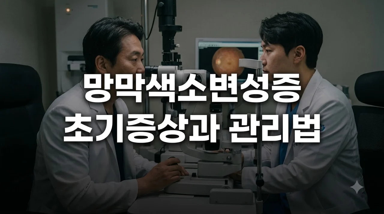 망막색소변성증 초기증상 5가지와 예방법 및 치료 현황 정리