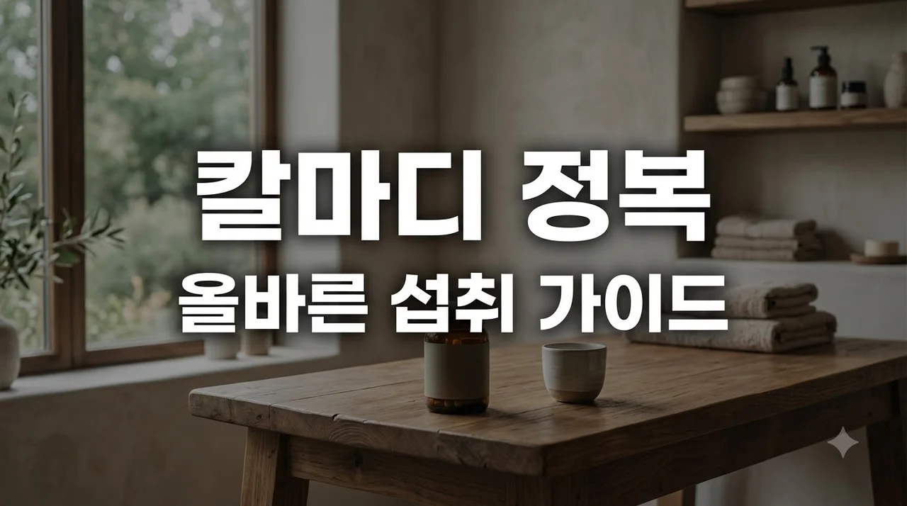 칼마디 복용법과 부작용, 올바른 제품 선택법 완벽 정리