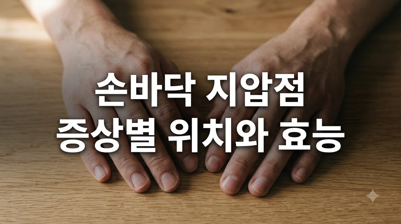손바닥지압점 총정리! 증상별 혈자리 위치와 효과적인 지압법
